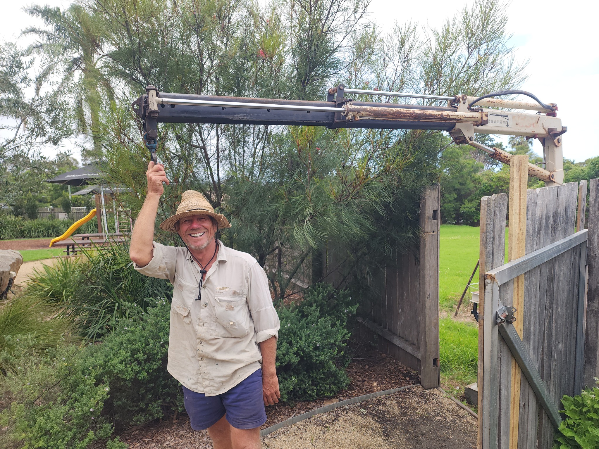 Crane truck job action shot 6